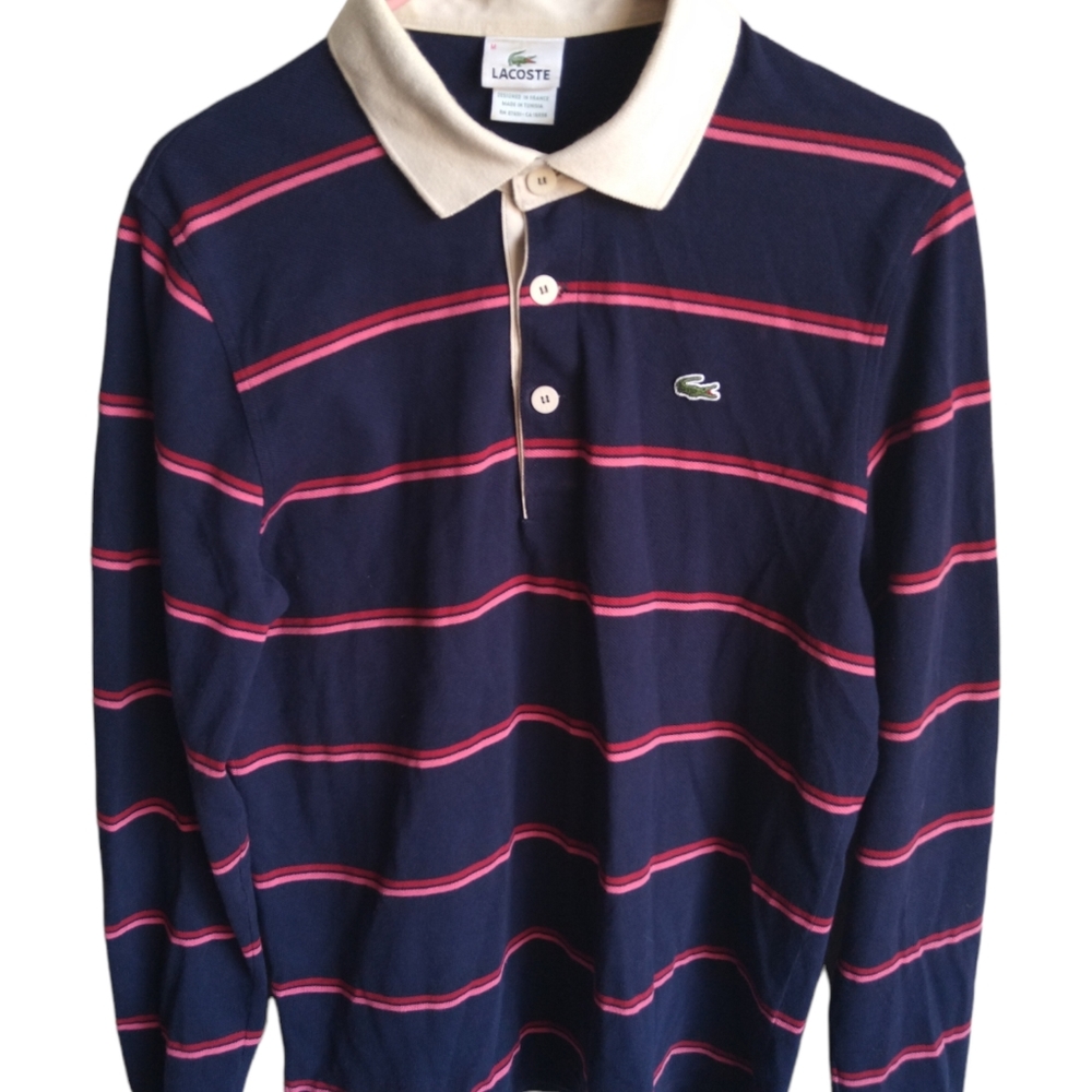 Lacoste Men's Long Sleeve Polo Shirt Size Medium